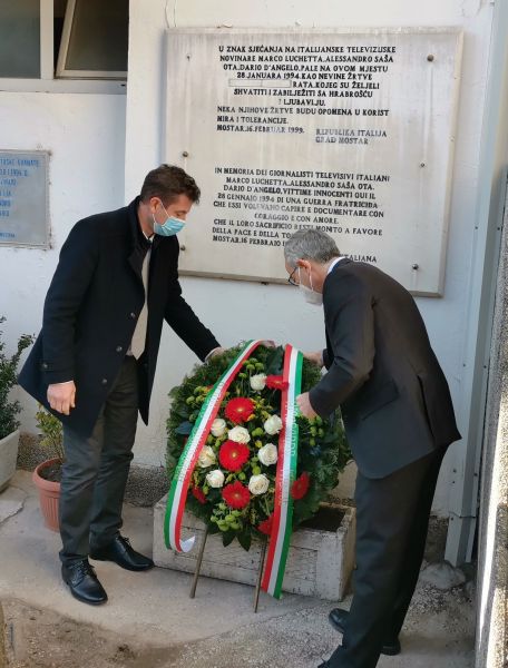 Talijanski veleposlanik i gradonačelnik Mostara odali počast talijanskim novinarima