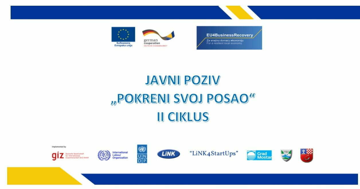 Javni Poziv Za Učešće Na Obukama 'Pokreni Svoj Posao' - II Ciklus ...