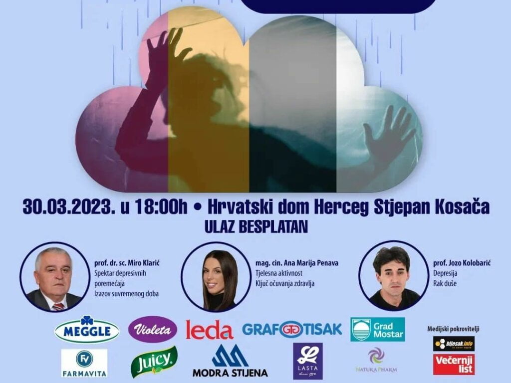 Predavanje 'Depresija i anksioznost' večeras u Mostaru