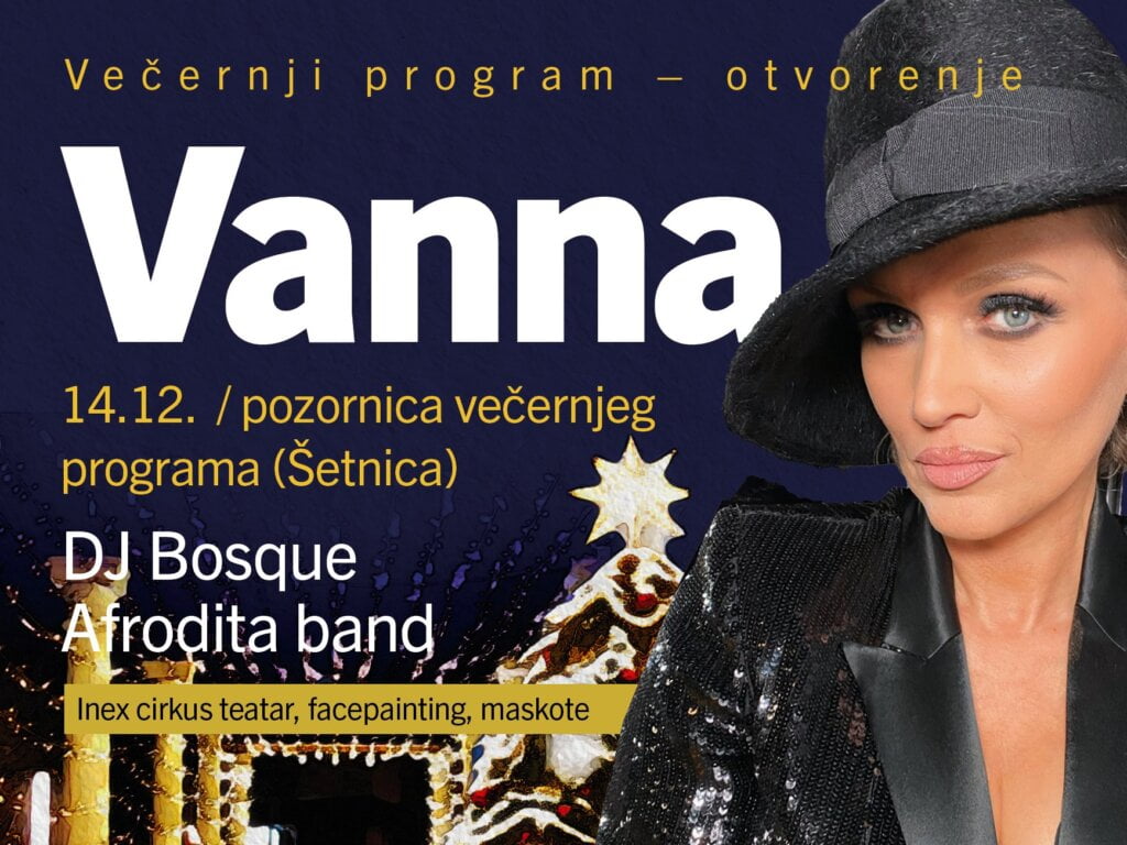Vanna otvara glazbeni program Adventa u Mostaru
