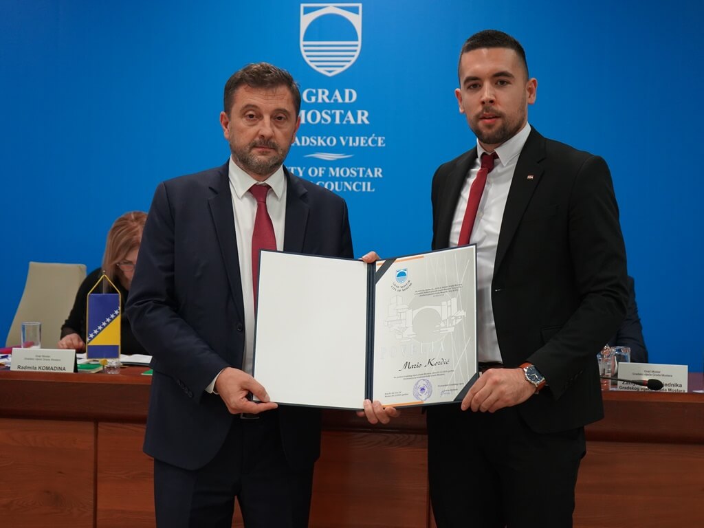 Mario Kordić ponovno izabran za gradonačelnika Grada Mostara